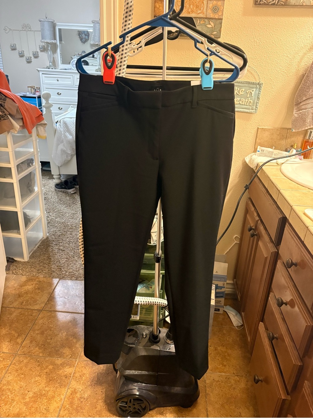 White House Black Market Black Slim Straight Ankle Pants